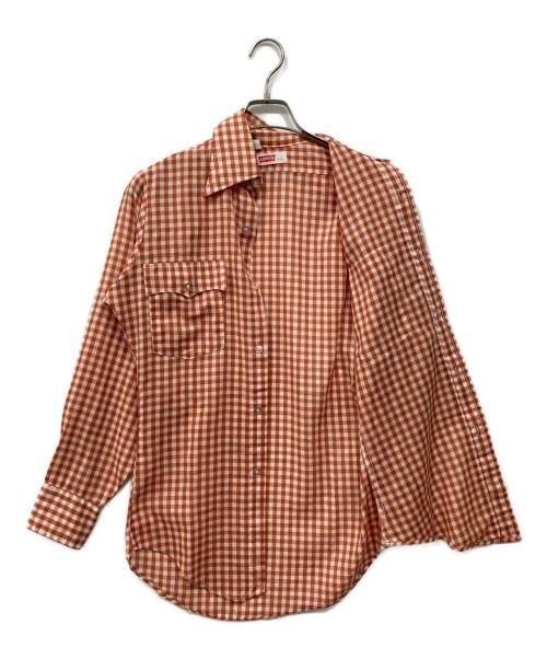 LEVI'S（リーバイス）LEVI'S (リーバイス) チェックシャツ オレンジ サイズ:Sの古着・服飾アイテム