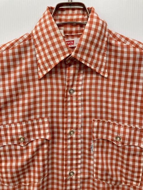LEVI'S（リーバイス）LEVI'S (リーバイス) チェックシャツ オレンジ サイズ:Sの古着・服飾アイテム