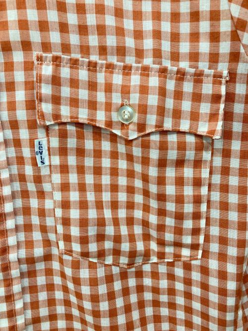 LEVI'S（リーバイス）LEVI'S (リーバイス) チェックシャツ オレンジ サイズ:Sの古着・服飾アイテム