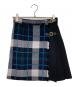 BLUE LABEL CRESTBRIDGE（ブルーレーベルクレストブリッジ）の古着「クレストブリッジチェックループヤーンツイードスカート」｜ネイビー
