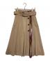 BLUE LABEL CRESTBRIDGE（ブルーレーベルクレストブリッジ）の古着「ハイカウントフラノトレンチスカート」｜ベージュ