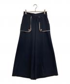 BLUE LABEL CRESTBRIDGEブルーレーベルクレストブリッジ）の古着「シェルドライワイドパンツ」｜ネイビー