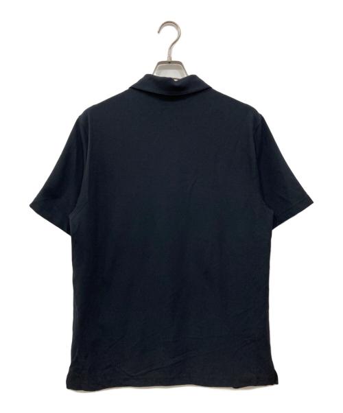 theory（セオリー）theory (セオリー) ジップポロシャツ ブラック サイズ:Lの古着・服飾アイテム