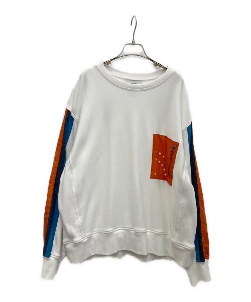 FACETASM（ファセッタズム）FACETASM (ファセッタズム) クルーネックスウェット ホワイト サイズ:SIZE 00の古着・服飾アイテム