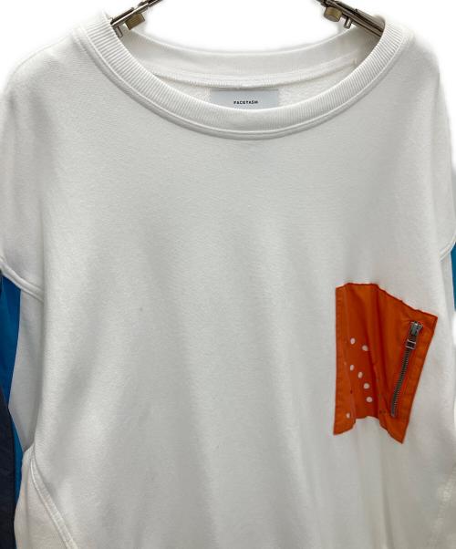 FACETASM（ファセッタズム）FACETASM (ファセッタズム) クルーネックスウェット ホワイト サイズ:SIZE 00の古着・服飾アイテム