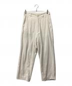 seven by sevenセブンバイセブン）の古着「EASY TROUSERS」｜アイボリー