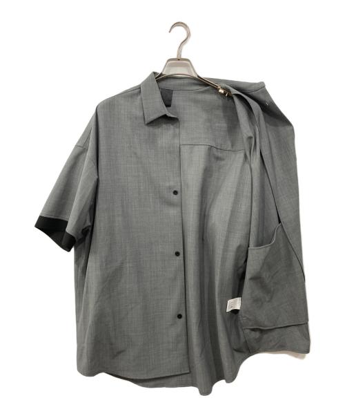 N.HOOLYWOOD（エヌ ハリウッド）N.HOOLYWOOD (エヌ ハリウッド) HALF SLEEVE SHIRT グレー サイズ:38の古着・服飾アイテム