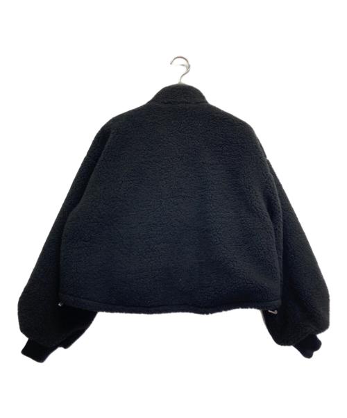 THIRD MAGAZINE（サードマガジン）THIRD MAGAZINE (サードマガジン) mikomori (ミコモリ) ボアボクシーブルゾン ブラック サイズ:9の古着・服飾アイテム