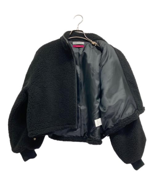 THIRD MAGAZINE（サードマガジン）THIRD MAGAZINE (サードマガジン) mikomori (ミコモリ) ボアボクシーブルゾン ブラック サイズ:9の古着・服飾アイテム