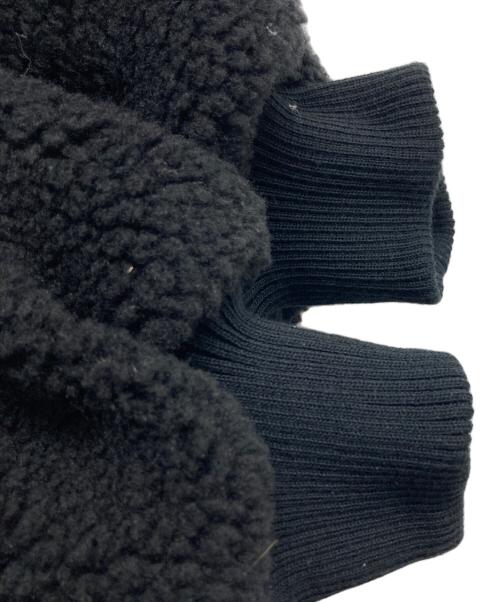 THIRD MAGAZINE（サードマガジン）THIRD MAGAZINE (サードマガジン) mikomori (ミコモリ) ボアボクシーブルゾン ブラック サイズ:9の古着・服飾アイテム