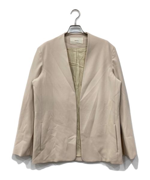 TODAYFUL（トゥデイフル）TODAYFUL (トゥデイフル) Collarless Twill JK アイボリー サイズ:36の古着・服飾アイテム