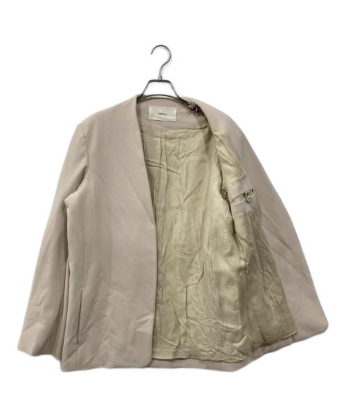 TODAYFUL（トゥデイフル）TODAYFUL (トゥデイフル) Collarless Twill JK アイボリー サイズ:36の古着・服飾アイテム