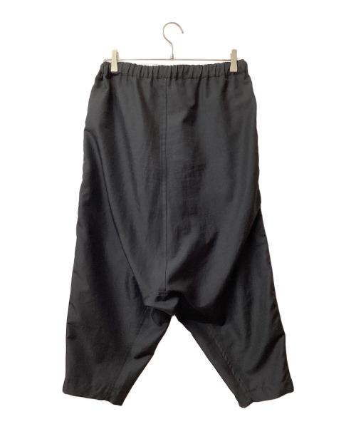 BLACK COMME des GARCONS（ブラックコムデギャルソン）BLACK COMME des GARCONS (ブラックコムデギャルソン) BLACK COMME des GARCONS サルエルパンツ ブラック サイズ:Lの古着・服飾アイテム