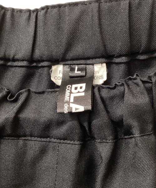 BLACK COMME des GARCONS（ブラックコムデギャルソン）BLACK COMME des GARCONS (ブラックコムデギャルソン) BLACK COMME des GARCONS サルエルパンツ ブラック サイズ:Lの古着・服飾アイテム