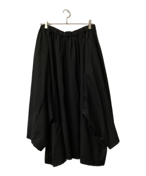 BLACK COMME des GARCONS（ブラックコムデギャルソン）BLACK COMME des GARCONS (ブラックコムデギャルソン) BLACK COMME des GARCONSスピンドル入リスカート ブラック サイズ:Lの古着・服飾アイテム