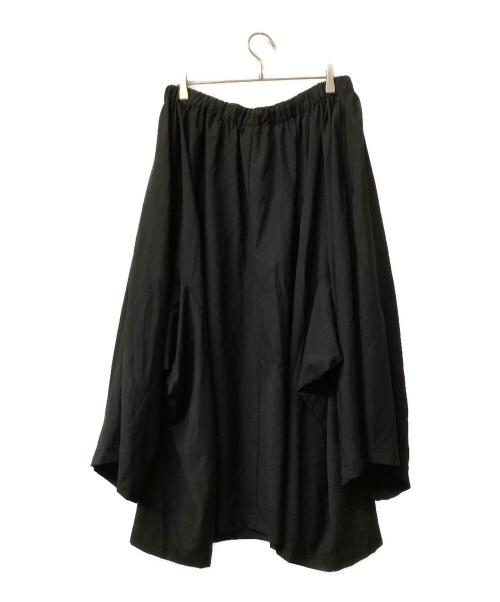 BLACK COMME des GARCONS（ブラックコムデギャルソン）BLACK COMME des GARCONS (ブラックコムデギャルソン) BLACK COMME des GARCONSスピンドル入リスカート ブラック サイズ:Lの古着・服飾アイテム