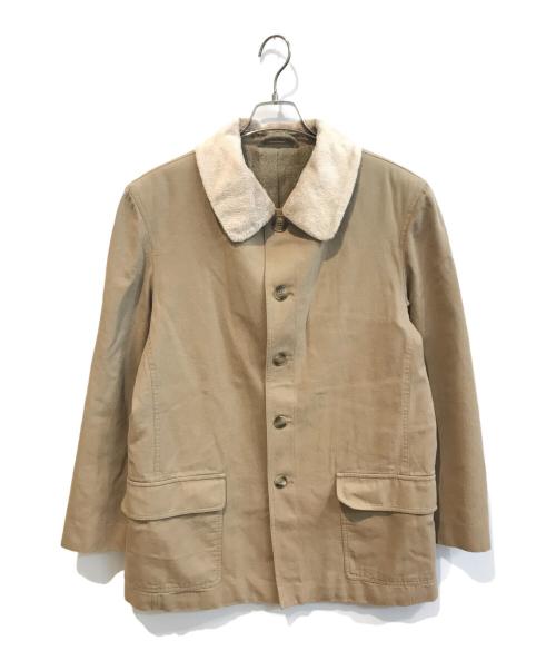 agnes b homme（アニエスベーオム）agnes b homme (アニエスベーオム) ボアカラージャケット ベージュ サイズ:50の古着・服飾アイテム