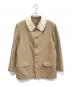 agnes b homme（アニエスベーオム）の古着「ボアカラージャケット」｜ベージュ