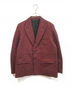 jiedaジエダ）の古着「GABARDINE TAILORED JACKET」｜レッド