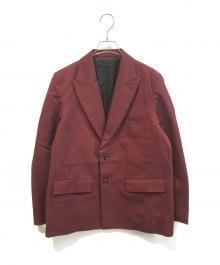 jieda（ジエダ）の古着「GABARDINE TAILORED JACKET」｜レッド