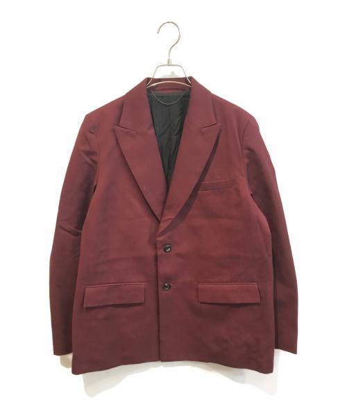 jieda（ジエダ）Jieda (ジエダ) GABARDINE TAILORED JACKET レッド サイズ:1の古着・服飾アイテム