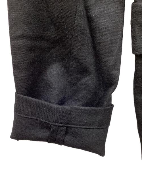 BLACK COMME des GARCONS（ブラックコムデギャルソン）BLACK COMME des GARCONS (ブラックコムデギャルソン) 背面ギャザー フード ジャケット ブラック サイズ:Sの古着・服飾アイテム