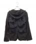 BLACK COMME des GARCONS (ブラックコムデギャルソン) 背面ギャザー フード ジャケット ブラック サイズ:S：15000円