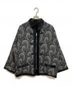 Needlesニードルズ）の古着「Rv.Oriental Jacket -Paisley Jp.」｜グレー×ブラック