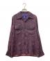 Needles（ニードルズ）の古着「CLASSIC SHIRT - PE/R/W ARABESQUE JQ」｜パープル×グレー