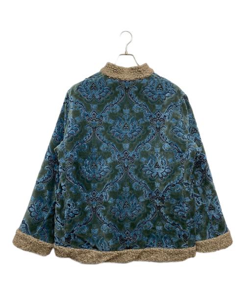 Needles（ニードルズ）Needles (ニードルズ) Zipped Tibetan Jacket グリーン×ブルー サイズ:Sの古着・服飾アイテム