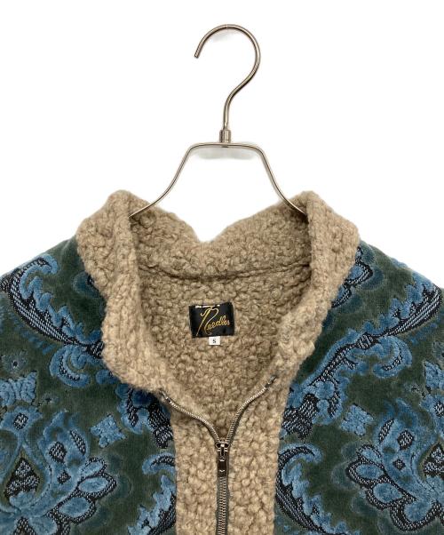 Needles（ニードルズ）Needles (ニードルズ) Zipped Tibetan Jacket グリーン×ブルー サイズ:Sの古着・服飾アイテム