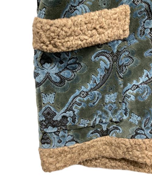 Needles（ニードルズ）Needles (ニードルズ) Zipped Tibetan Jacket グリーン×ブルー サイズ:Sの古着・服飾アイテム