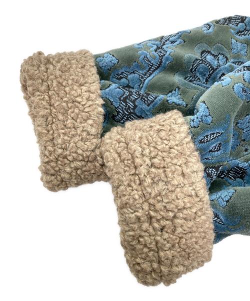 Needles（ニードルズ）Needles (ニードルズ) Zipped Tibetan Jacket グリーン×ブルー サイズ:Sの古着・服飾アイテム