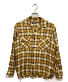 Hysteric Glamour（ヒステリックグラマー）の古着「SMOKING GIRL オープンカラーシャツ」｜イエロー