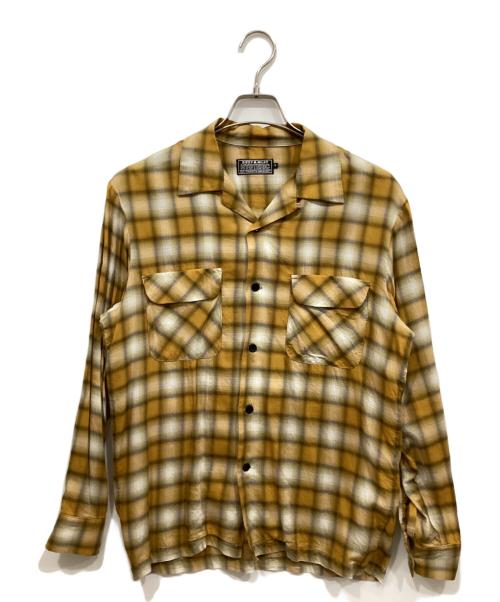 Hysteric Glamour（ヒステリックグラマー）Hysteric Glamour (ヒステリックグラマー) SMOKING GIRL オープンカラーシャツ イエロー サイズ:Sの古着・服飾アイテム