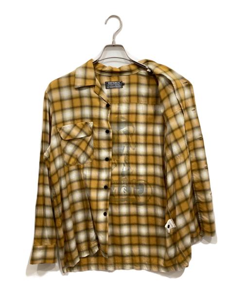 Hysteric Glamour（ヒステリックグラマー）Hysteric Glamour (ヒステリックグラマー) SMOKING GIRL オープンカラーシャツ イエロー サイズ:Sの古着・服飾アイテム