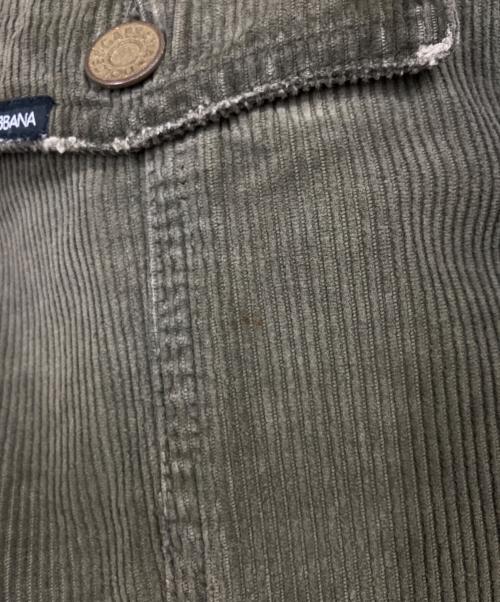 DOLCE & GABBANA（ドルチェ＆ガッバーナ）DOLCE & GABBANA (ドルチェ＆ガッバーナ) コーデュロイブルゾン オリーブ サイズ:46の古着・服飾アイテム