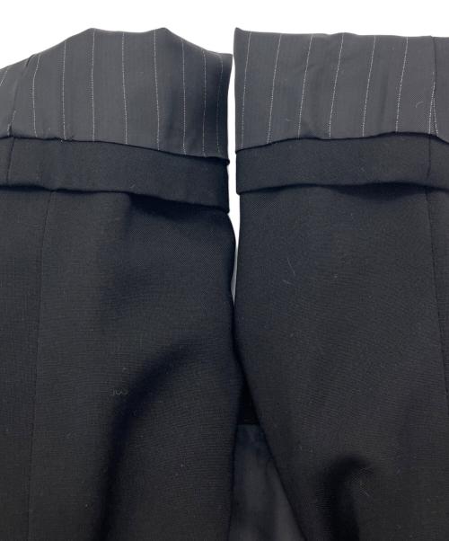 COMME des GARCONS HOMME PLUS（コムデギャルソンオムプリュス）COMME des GARCONS HOMME PLUS (コムデギャルソンオムプリュス) レオパードファー切替ロングジャケット ブラック サイズ:XSの古着・服飾アイテム