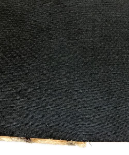 COMME des GARCONS HOMME PLUS（コムデギャルソンオムプリュス）COMME des GARCONS HOMME PLUS (コムデギャルソンオムプリュス) レオパードファー切替ロングジャケット ブラック サイズ:XSの古着・服飾アイテム