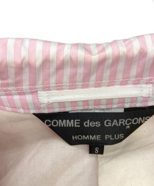 COMME des GARCONS HOMME PLUS（コムデギャルソンオムプリュス）COMME des GARCONS HOMME PLUS (コムデギャルソンオムプリュス) コットンライダースジャケット ピンク×パープル サイズ:Sの古着・服飾アイテム