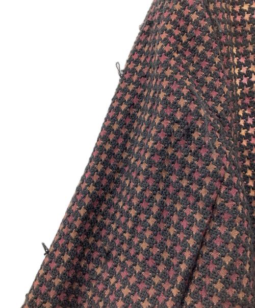 COMME des GARCONS HOMME PLUS（コムデギャルソンオムプリュス）COMME des GARCONS HOMME PLUS (コムデギャルソンオムプリュス) 裁ち切り ジャケット ボルドー×ブラック サイズ:Ｓの古着・服飾アイテム