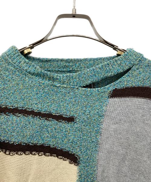 kotohayokozawa（コトハヨコザワ）Kotohayokozawa (コトハヨコザワ) クロップドロングスリーブニット グリーン サイズ:Freeの古着・服飾アイテム