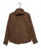 Vivienne Westwood RED LABELヴィヴィアンウエストウッドレッドレーベル）の古着「ドットシャツ」｜ブラウン