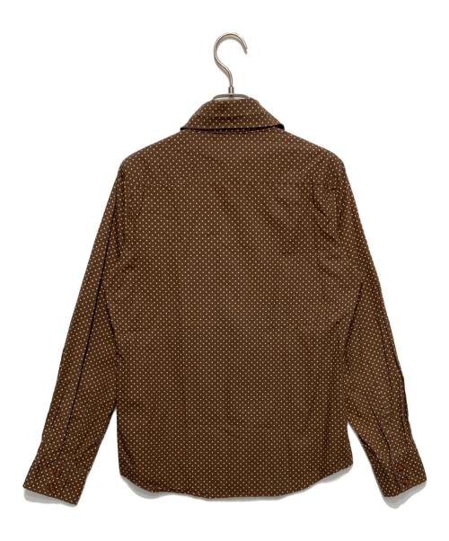 Vivienne Westwood RED LABEL（ヴィヴィアンウエストウッドレッドレーベル）Vivienne Westwood RED LABEL (ヴィヴィアンウエストウッドレッドレーベル) ドットシャツ ブラウン サイズ:3の古着・服飾アイテム