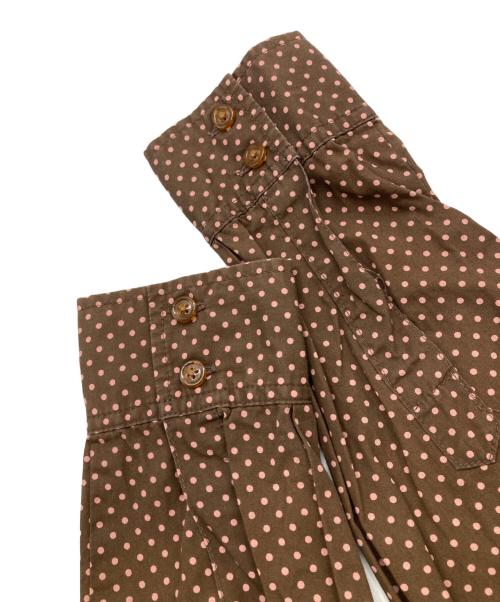Vivienne Westwood RED LABEL（ヴィヴィアンウエストウッドレッドレーベル）Vivienne Westwood RED LABEL (ヴィヴィアンウエストウッドレッドレーベル) ドットシャツ ブラウン サイズ:3の古着・服飾アイテム