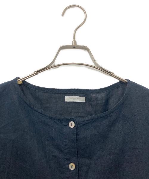 fog linen work（フォグリネンワーク）fog linen work (フォグリネンワーク) リネンワンピース ネイビー サイズ:記載なしの古着・服飾アイテム