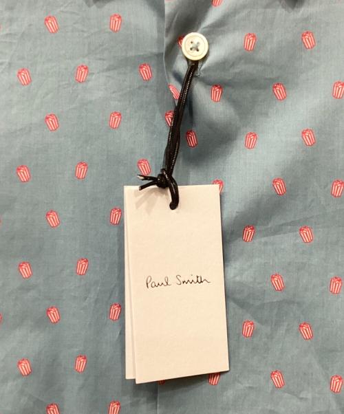 PAUL SMITH（ポールスミス）PAUL SMITH (ポールスミス) 総柄シャツ スカイブルー サイズ:LARGEの古着・服飾アイテム