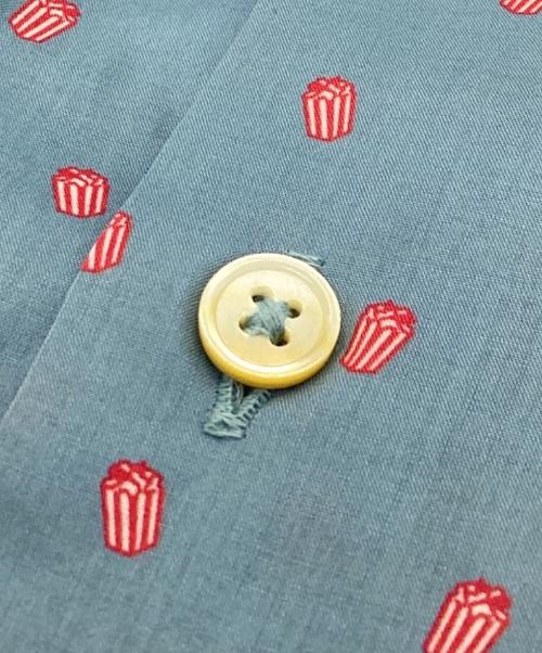 PAUL SMITH（ポールスミス）PAUL SMITH (ポールスミス) 総柄シャツ スカイブルー サイズ:LARGEの古着・服飾アイテム