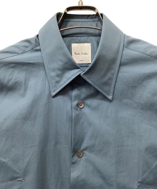 PAUL SMITH（ポールスミス）PAUL SMITH (ポールスミス) THOMAS MASON (トーマスメイソン) 長袖シャツ ブルー サイズ:LARGEの古着・服飾アイテム