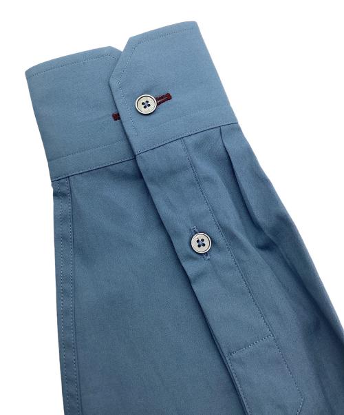 PAUL SMITH（ポールスミス）PAUL SMITH (ポールスミス) THOMAS MASON (トーマスメイソン) 長袖シャツ ブルー サイズ:LARGEの古着・服飾アイテム